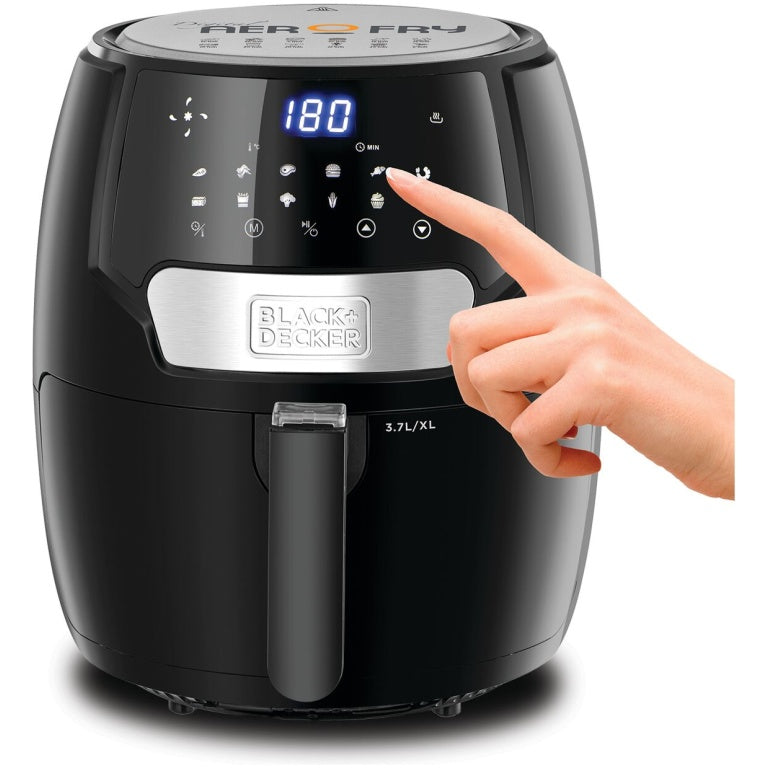Black+Decker Digital Aerofry Air Fryer, 1500 Watt, 4 Liters – AF4037 Black+Decker Digital Aerofry Air Fryer, 1500 Watt, 4 Liters – AF4037